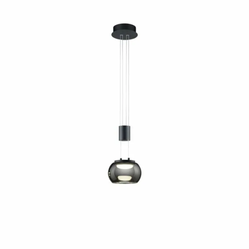 Luminaires Trio Suspension Trio Madison LED Noir, 1 lumière