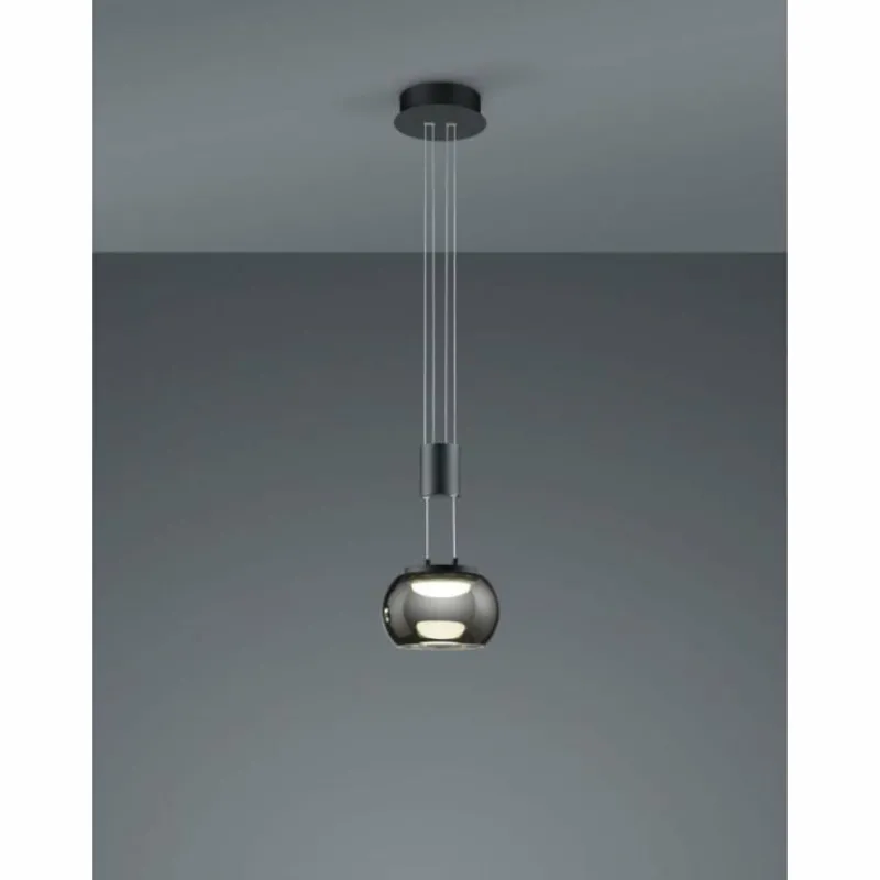 Luminaires Trio Suspension Trio Madison LED Noir, 1 lumière