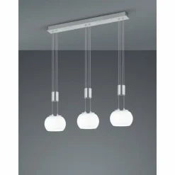Luminaires Trio Suspension Trio Madison LED Nickel mat, 3 lumières