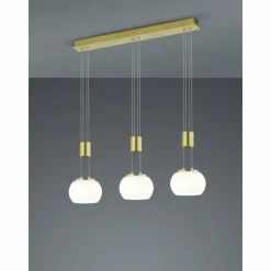 Luminaires Trio Suspension Trio Madison LED Laiton, 3 lumières