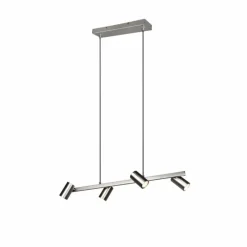 Luminaires Trio Suspension Trio MARLEY Nickel mat, 4 lumières* Suspensions
