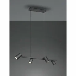 Luminaires Trio Suspension Trio MARLEY Noir, 4 lumières* Suspensions