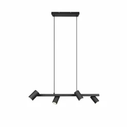Luminaires Trio Suspension Trio MARLEY Noir, 4 lumières* Suspensions