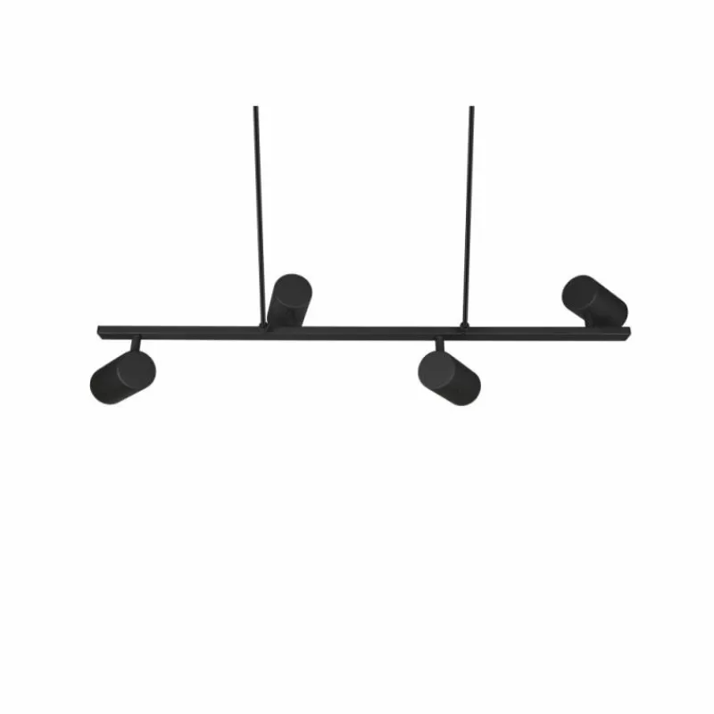 Luminaires Trio Suspension Trio MARLEY Noir, 4 lumières* Suspensions