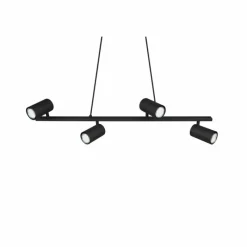 Luminaires Trio Suspension Trio MARLEY Noir, 4 lumières* Suspensions