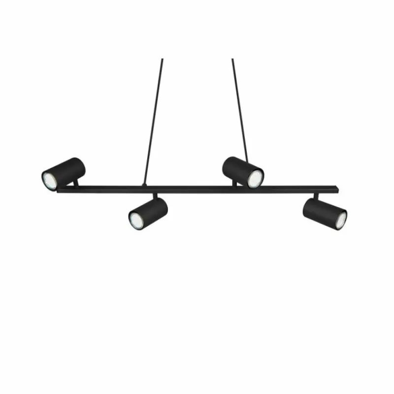 Luminaires Trio Suspension Trio MARLEY Noir, 4 lumières* Suspensions
