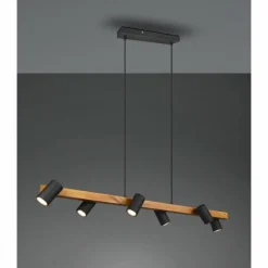 Luminaires Trio Suspension Trio MARLEY Noir, 6 lumières* Suspensions