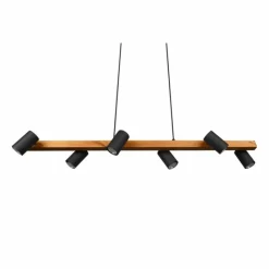 Luminaires Trio Suspension Trio MARLEY Noir, 6 lumières* Suspensions