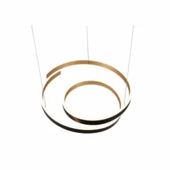 Lampes Dorées-Luminaires Trio Suspension Trio Marnie LED Or, Noir, 1 lumière