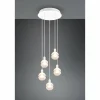 Luminaires Trio Suspension Trio Mela Blanc, 5 lumières