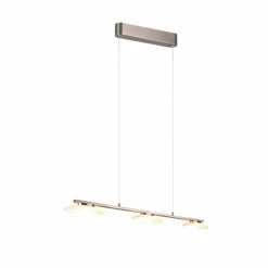 Luminaires Trio Suspension Trio Merton LED Nickel mat, 3 lumières* Éclairage Led