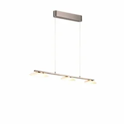 Luminaires Trio Suspension Trio Merton LED Nickel mat, 3 lumières* Éclairage Led