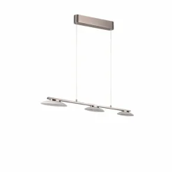 Luminaires Trio Suspension Trio Merton LED Nickel mat, 3 lumières* Éclairage Led