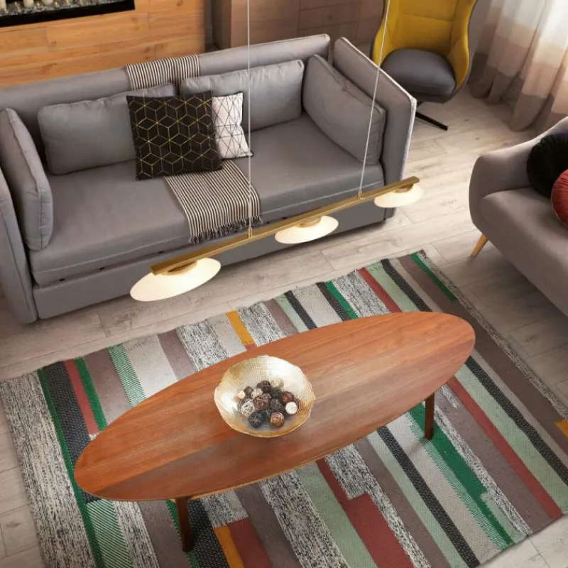 Luminaires Trio Suspension Trio Merton LED Laiton, 3 lumières* Éclairage Led