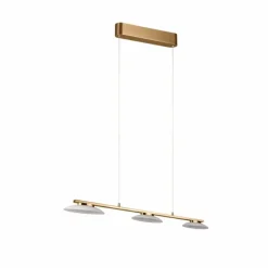 Luminaires Trio Suspension Trio Merton LED Laiton, 3 lumières* Éclairage Led