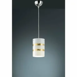 Luminaires Rustiques-Luminaires Trio Suspension Trio NIKOSIA Chrome, 1 lumière