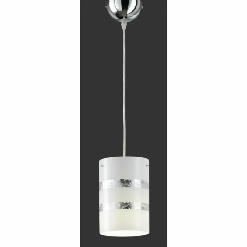 Luminaires Rustiques-Luminaires Trio Suspension Trio NIKOSIA Chrome, 1 lumière