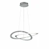 Luminaires Trio Suspension Trio OAKLAND LED Nickel mat, 1 lumière* Éclairage Led