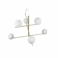 Luminaires Trio Suspension Trio Pure Laiton, 6 lumières
