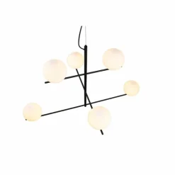 Luminaires Trio Suspension Trio Pure Noir, 6 lumières