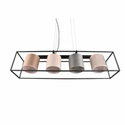 Luminaires Trio Suspension Trio Ross Noir, 4 lumières* Suspensions
