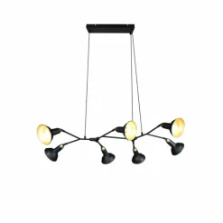 Luminaires Trio Suspension Trio Roxie Laiton, Noir, 7 lumières* Suspensions