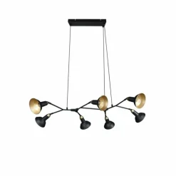 Luminaires Trio Suspension Trio Roxie Laiton, Noir, 7 lumières* Suspensions