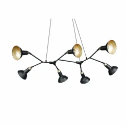 Luminaires Trio Suspension Trio Roxie Laiton, Noir, 7 lumières* Suspensions