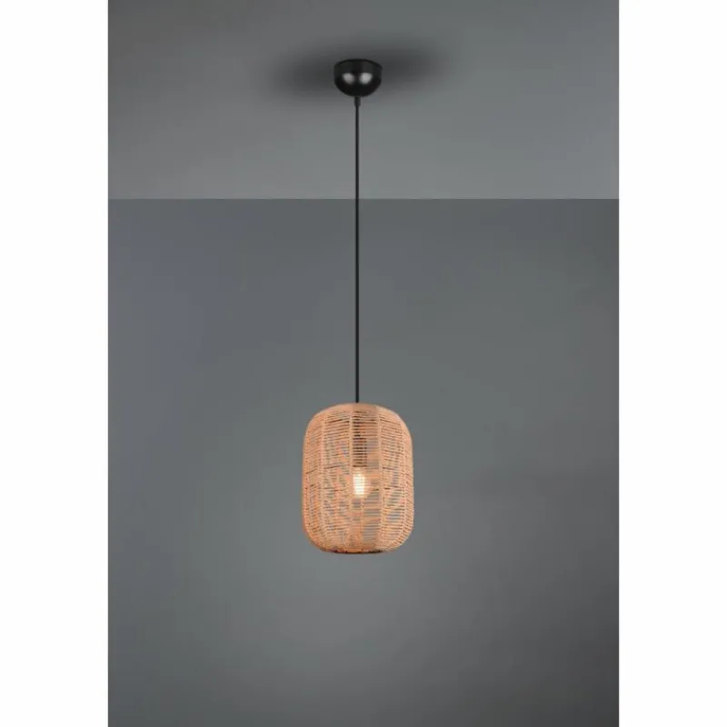 Lampes Vintages & Rétros-Luminaires Trio Suspension Trio Runa Noir, 1 lumière