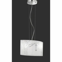 Luminaires Rustiques-Luminaires Trio Suspension Trio SPIRELLI Blanc, 2 lumières