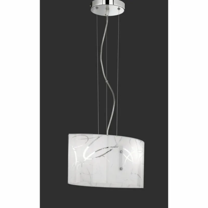 Luminaires Rustiques-Luminaires Trio Suspension Trio SPIRELLI Blanc, 2 lumières