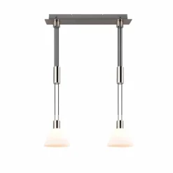 Luminaires Trio Suspension Trio STANLEY Nickel mat, 2 lumières