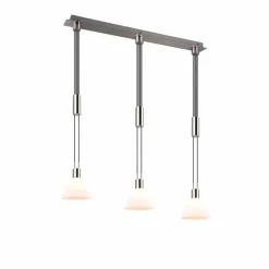 Luminaires Trio Suspension Trio STANLEY Nickel mat, 3 lumières
