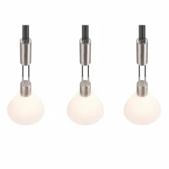 Luminaires Trio Suspension Trio STANLEY Nickel mat, 3 lumières