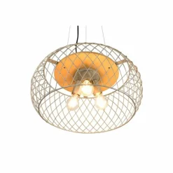 Luminaires Trio Suspension Trio Tamil Brun foncé, Nickel mat, 3 lumières* Suspensions