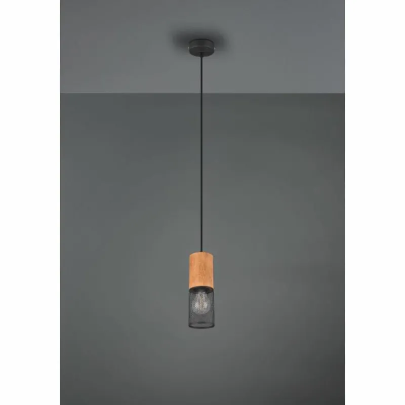 Lampes Vintages & Rétros-Luminaires Trio Suspension Trio Tosh LED Noir, 1 lumière