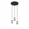 Luminaires Trio Suspension Trio TOSH Noir, 3 lumières* Suspensions