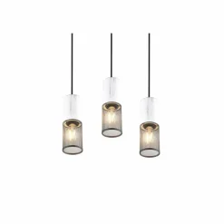 Luminaires Trio Suspension Trio TOSH Noir, 3 lumières* Suspensions