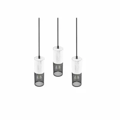 Luminaires Trio Suspension Trio TOSH Noir, 3 lumières* Suspensions
