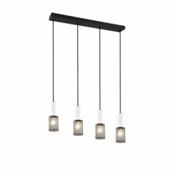 Luminaires Trio Suspension Trio TOSH Noir, 4 lumières* Suspensions