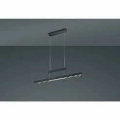 Luminaires Trio Suspension Trio Trajan LED Noir, 3 lumières* Éclairage Led