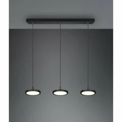 Luminaires Trio Suspension Trio Tray LED Noir, 3 lumières* Éclairage Led