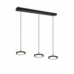Luminaires Trio Suspension Trio Tray LED Noir, 3 lumières* Éclairage Led