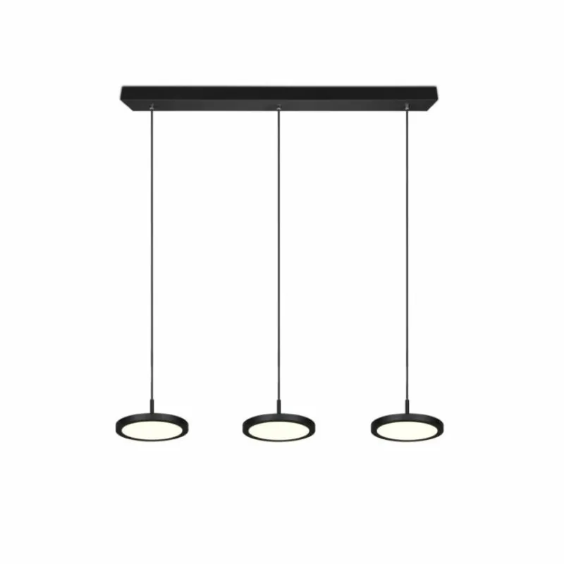 Luminaires Trio Suspension Trio Tray LED Noir, 3 lumières* Éclairage Led