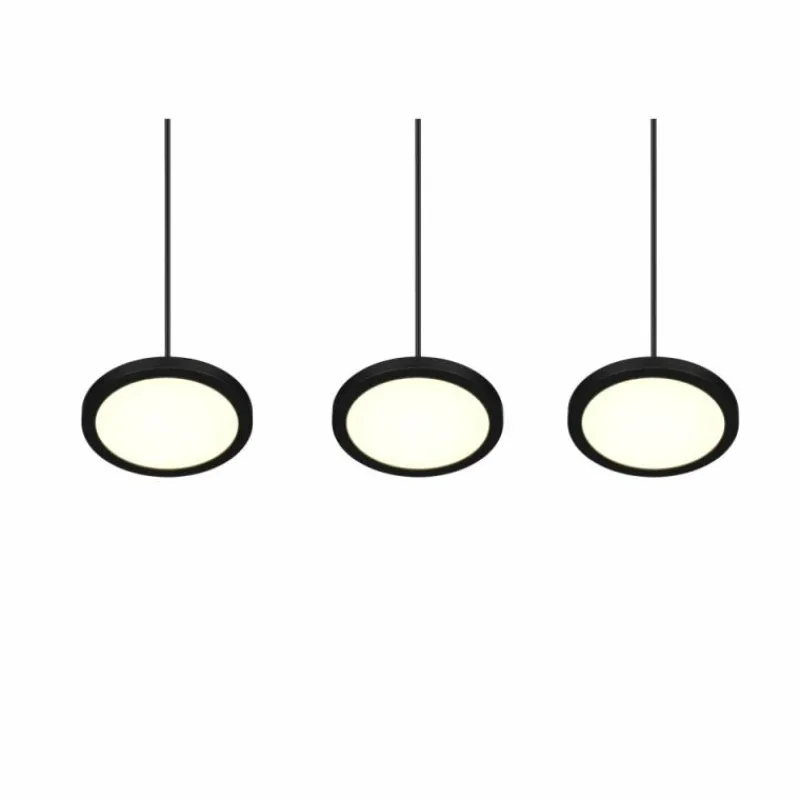Luminaires Trio Suspension Trio Tray LED Noir, 3 lumières* Éclairage Led