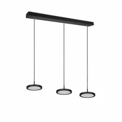 Luminaires Trio Suspension Trio Tray LED Noir, 3 lumières* Éclairage Led