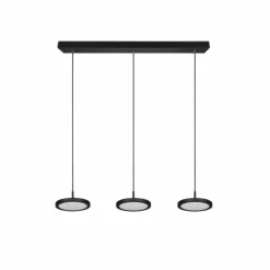 Luminaires Trio Suspension Trio Tray LED Noir, 3 lumières* Éclairage Led