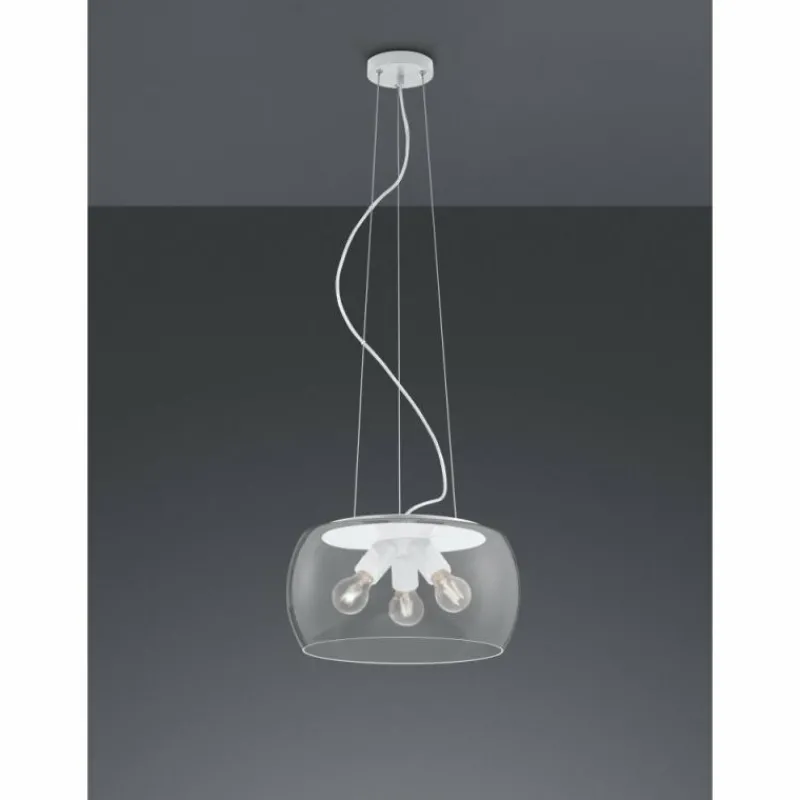 Luminaires Trio Suspension Trio Valente LED Blanc, 3 lumières