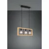 Lampes Vintages & Rétros-Luminaires Trio Suspension Trio-Leuchten Agra Noir, 3 lumières