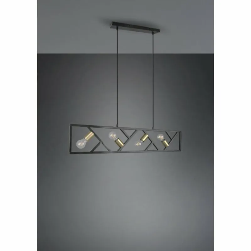 Luminaires Trio Suspension Trio-Leuchten Bela Noir, 4 lumières* Suspensions